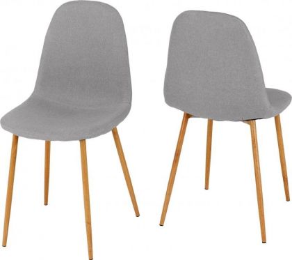 Grey dining chairs with deals wooden legs