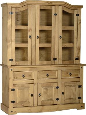 Corona 4'6" Buffet Hutch in Distressed Waxed