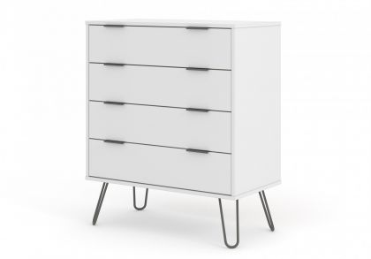 Augusta 4 Drawer Chest - White