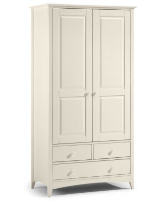 Cameo Combination Wardrobe - Stone White