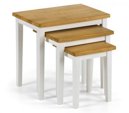 Cleo Nest of Tables - White / Oak