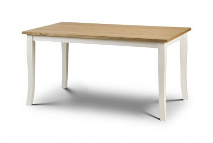 Davenport Dining Table - Oak / Ivory