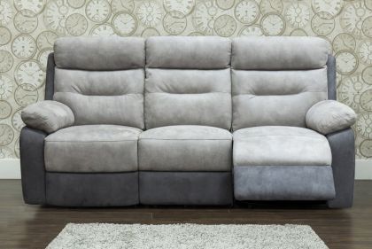 Dillon Fabric 3 Seater Recliner Sofa - 3RR