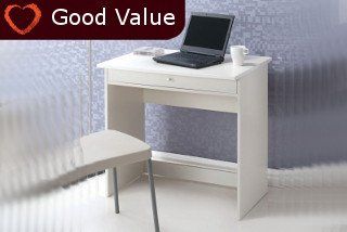 Gina Study Desk - White