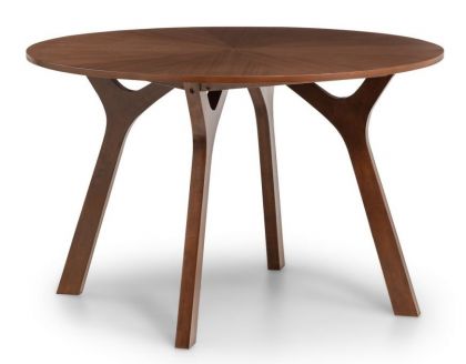 Huxley Round Dining Table Walnut