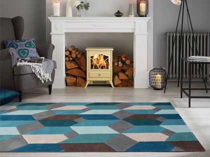 Infinite Scope Rug 80x150 - Blue