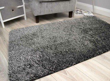 Natty Sparkle Rug 120x170 - Black Grey