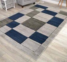 Hudson Blocks Rug 66 x 230 - Navy