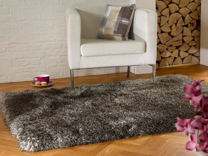 Pearl Shaggy Rug 160cm x 230cm - Brown