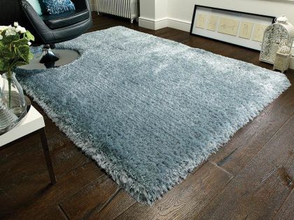 Pearl Shaggy Rug 160cm x 230cm - Duck Egg