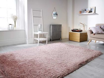 Pearl Shaggy Rug 120cm x 170cm - Dust Pink