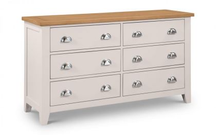 Richmond 6 Drawer Wide Chest - Elephant Grey