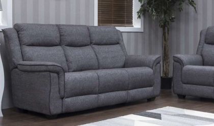 Spencer Fabric Sofa Suite 3+R+R - Grey