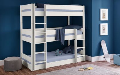 Trio Bunk Bed - Surf White