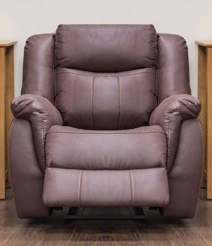 Walton Fabric 1 Seater Recliner Sofa - Brown