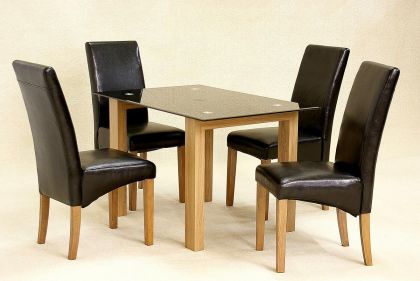 Adina Black Dining Table Small