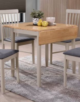 Altona Square Drop Leaf Dining Table - Grey/Oak