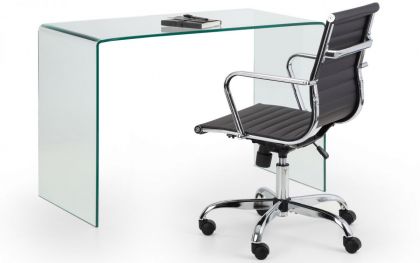 Amalfi Bent Glass Desk