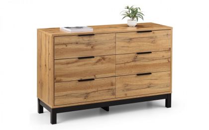 Bali 6 Drawer Chest - Oak