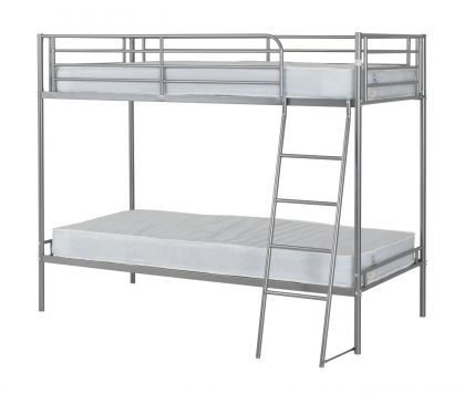 Brandon Metal Bunk Bed - Silver