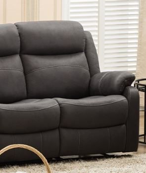 Bruno Fabric Recliner 2 Seater Sofa - Slate