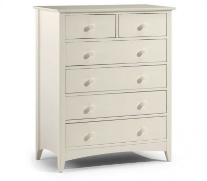 Cameo 4+2 Drawer Chest - Stone White