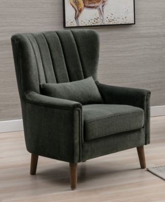 Charlotte Fabric Armchair - Winter Moss