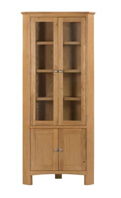 Kilkenny Corner Display Unit - Oak