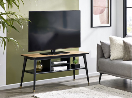 Findlay Media Unit - Walnut & Black