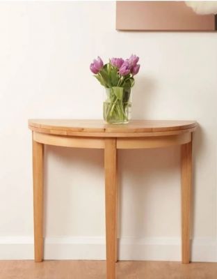 Hanover Half Moon Table - Light Oak