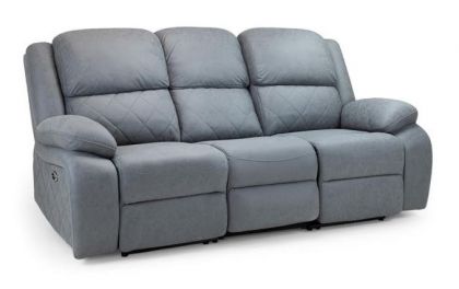 James Electric Recliner 3 Seater Sofa - Grey