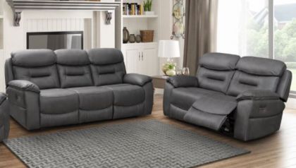 Leroy Recliner Suite 3+2 - Grey