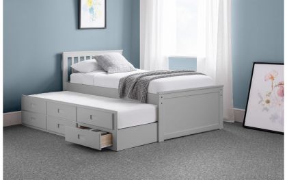 Maisie Captains Bed - Dove Grey