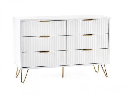 Murano 6 Drawer Chest - Matte White