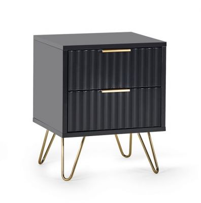 Murano Lamp Table - Matte Black