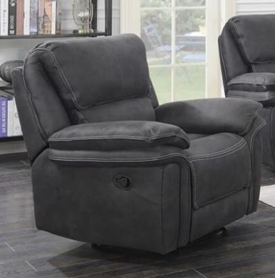 Preston Fabric 1 Seater Recliner Sofa - Slate