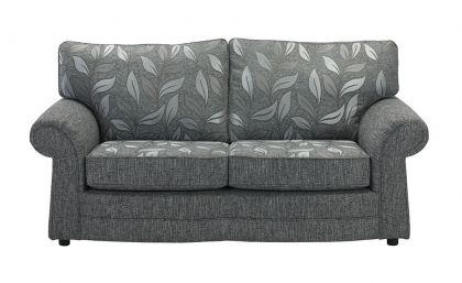 Davina Fabric 3 Seater Sofa - Dundee Silver