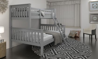 Pine Triple Bunk Bed - Grey