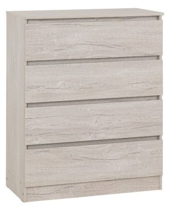 Malvern 4 Drawer Chest - Urban Snow