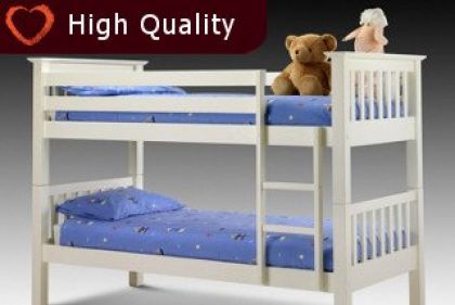 Barcelona Bunk Bed - Stone White