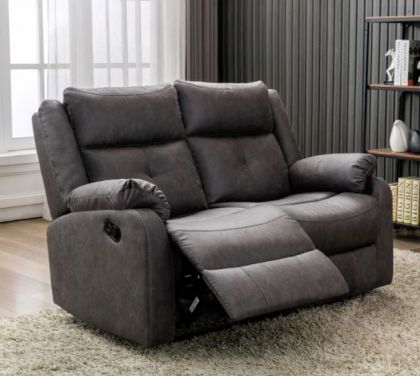 Casey Fabric Recliner 2 Seater Sofa - Anchor