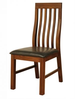 Roscrea Slat Back Chair - Dark Acacia