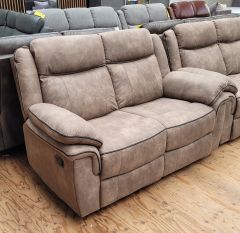 Luca Manual Recliner 2 Seater - Brown