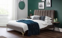 Deco Velvet Double Bed