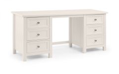 Maine 6 Drawer Dressing Table - Surf White