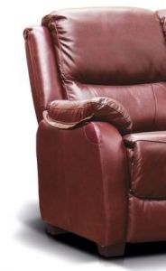 Parker Leather 1 Seater Recliner Sofa - Tabac