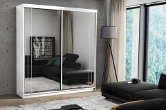 Mart Sliding Wardrobe 203cm - White