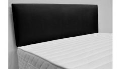 Leatherette Double 4ft 6in Headboard TALL - Black