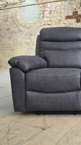 Byrne Fabric Recliner 1 Seater - Charcoal