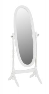 Contessa Cheval Mirror - White